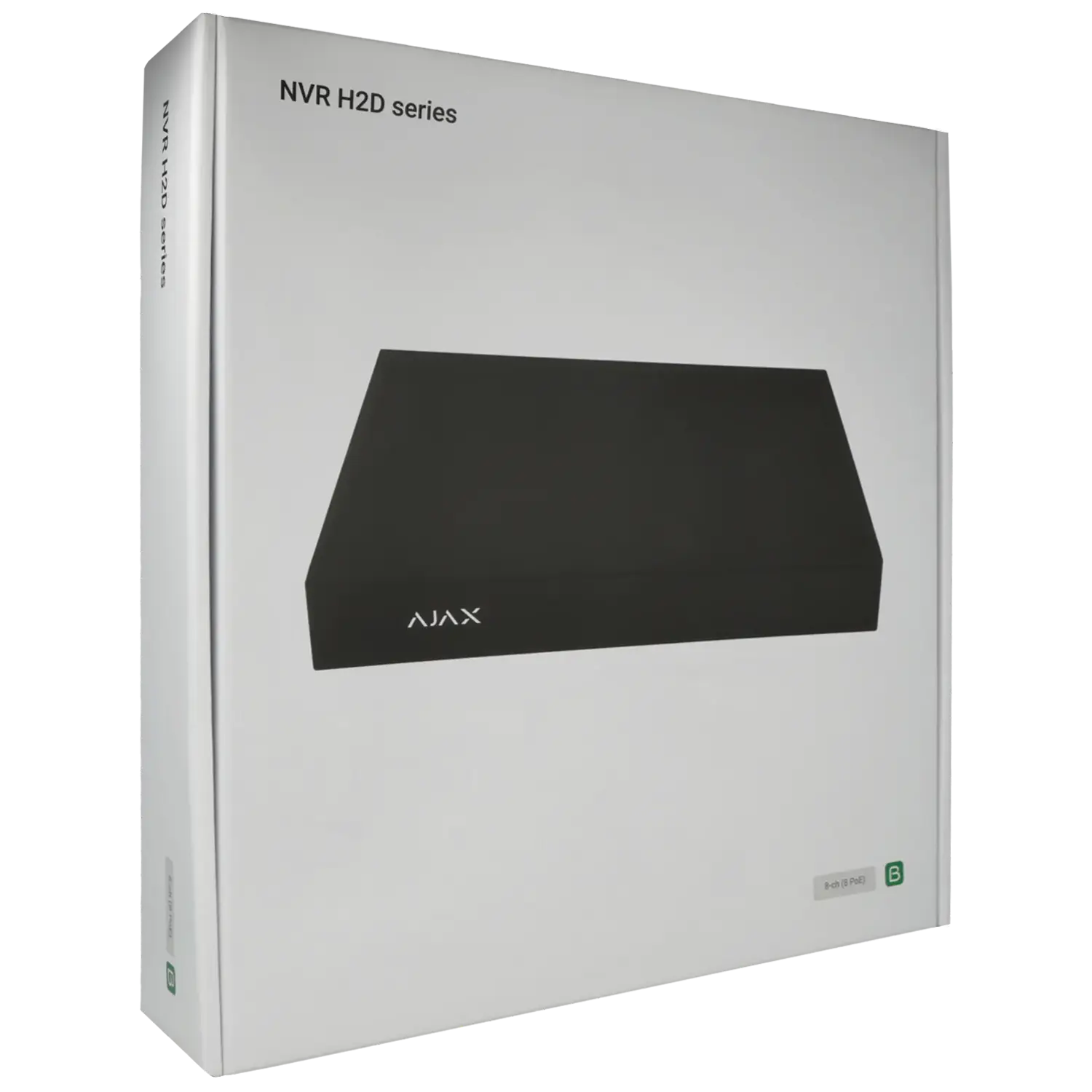 Enregistreur IP AJAX pour 8 canaux et 12 mpx de résolution avec 8 ports PoE / Référence NVR208-HAC-8P-B