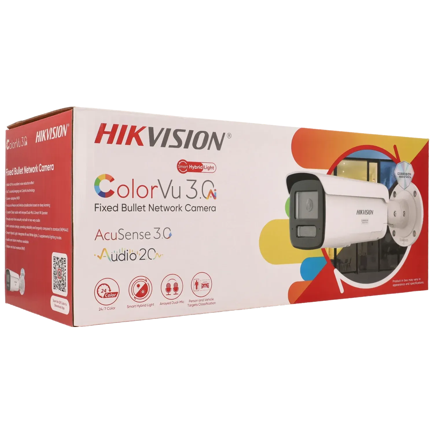Caméra compacte IP HIKVISION avec 8 mégapixels et objectif fixe / Référence DS-2CD2T87G3-LIS2UY/SL TSA Distribution