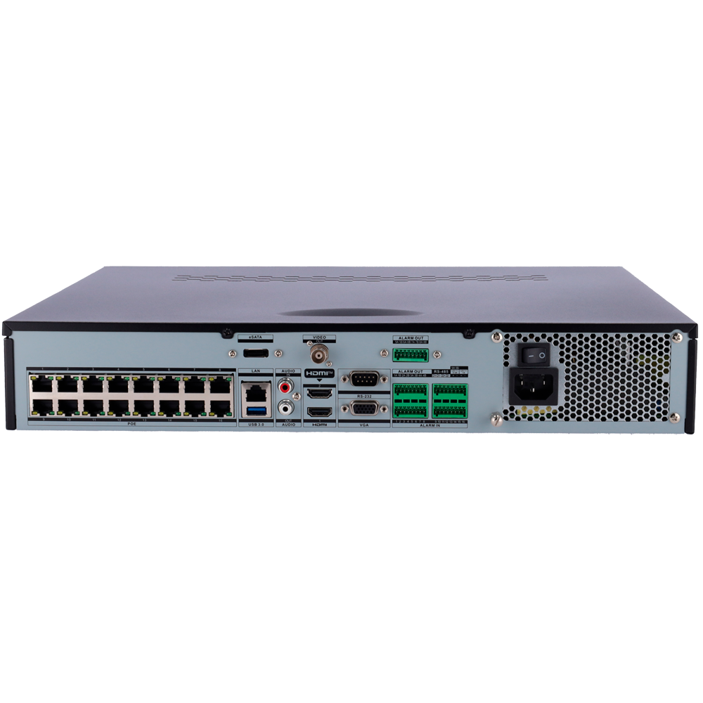Enregistreur NVR IP HIKVISION 16 canaux - 16 ports PoE / Référence DS-7716NXI-I4/16P/VPRO