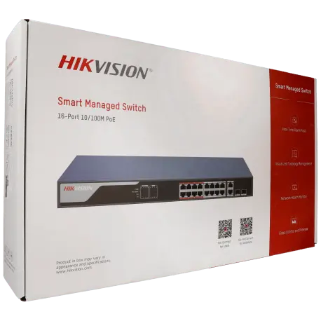 Switch cloud HIKVISION PRO 18 ports avec 16 ports PoE / Référence DS-3E1318P-EI - TSA Distribution