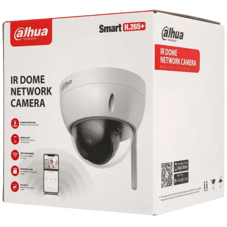Caméra DAHUA mini dôme IP avec 4 mégapixels et objectif fixe / Référence IPC-HDBW1430DE-SW - TSA Distribution