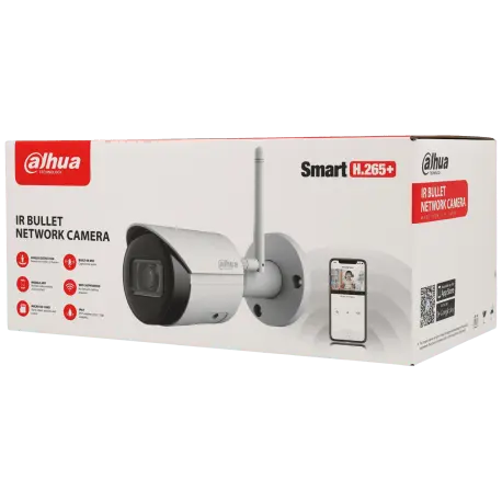 Caméra IP DAHUA compactes avec 4 mégapixels et objectif fixe / IPC-HFW1430DS-SAW - TSA Distribution