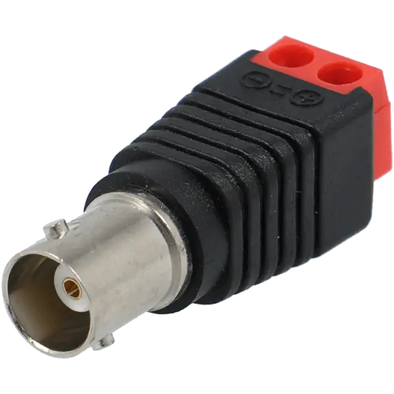 Bnc femelle avec sortie + - de 2 cosses / Référence A-CON-BNC/FM-SCREW - TSA Distribution