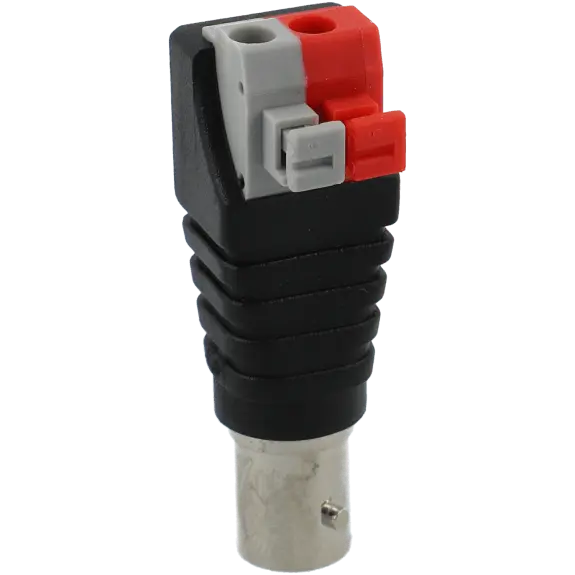 Bnc femelle avec sortie + - de 2 cosses / Référence A-CON-BNC/FM-PRESS / Vendu par lot de 10 - TSA Distribution