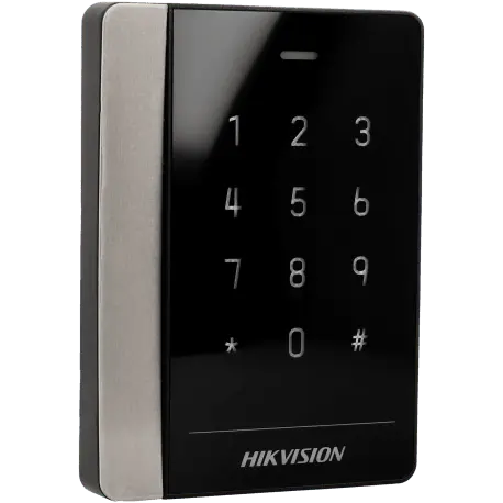Lecteur HIKVISION intérieur - extérieur avec clavier - carte mifare 13.56mhz / Référence DS-K1102AMK - TSA Distribution