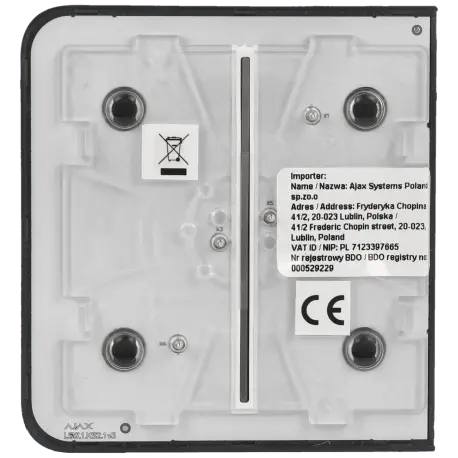 Panneau d'interrupteurs latéraux doubles AJAX / Référence SIDEBUTTON-2G-GRA - TSA Distribution