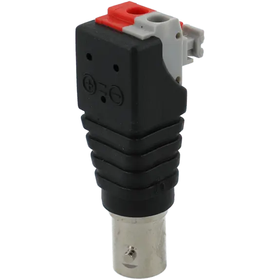 Bnc femelle avec sortie + - de 2 cosses / Référence A-CON-BNC/FM-PRESS / Vendu par lot de 10 - TSA Distribution