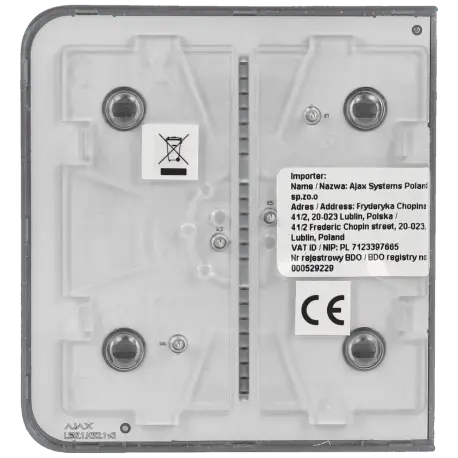 Panneau d'interrupteurs latéraux commutables AJAX / Référence SIDEBUTTON-1G2W-GRE - TSA Distribution