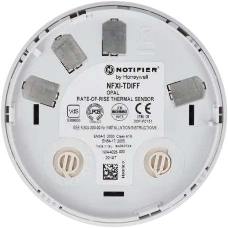 Capteur thermique de fumée NOTIFIER / Référence NFXI-TDIFF - TSA Distribution