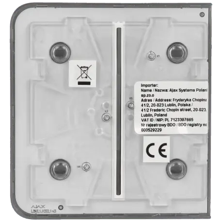 Panneau d'interrupteurs latéraux doubles AJAX / Référence SIDEBUTTON-2G-GRE - TSA Distribution