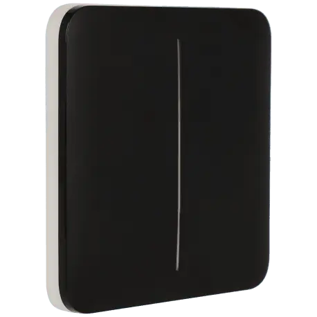 Panneau d'interrupteurs double AJAX / Référence SOLOBUTTON-2G-B - TSA Distribution