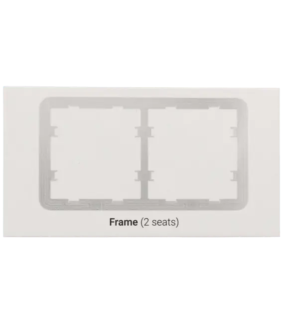 Cadre pour 2 interrupteurs AJAX / Référence FRAME-2 - TSA Distribution
