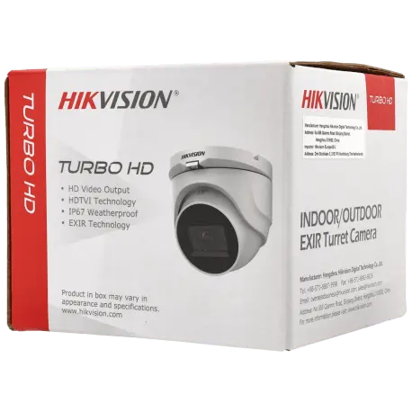 Caméra HIKVISION mini dôme 4 en 1 (cvi, tvi, ahd et analogique) avec 5 mégapixels et objectif fixe / Référence DS-2CE76H0T-ITMF - TSA Distribution