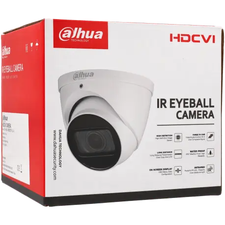 Caméra DAHUA mini dôme HD-CVI avec 2 mégapixels et objectif zoom optique / Référence HAC-HDW1200T-Z-A - TSA Distribution