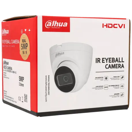 Caméra DAHUA mini dôme HD-CVI avec 5 mégapixels et objectif fixe / Référence HAC-HDW1500TRQ-S2 - TSA Distribution