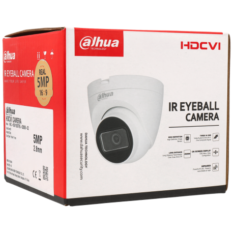 Caméra DAHUA mini dôme HD-CVI avec 5 mégapixels et objectif fixe / Référence HAC-HDW1500TRQ-S2
