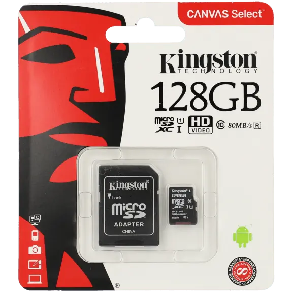 Carte sd KINGSTON 128 gb / Référence SD128MICRO - TSA Distribution