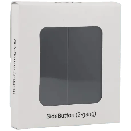 Panneau d'interrupteurs latéraux doubles AJAX / Référence SIDEBUTTON-2G-GRA - TSA Distribution