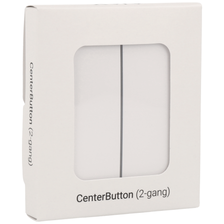 Double panneau d'interrupteurs central AJAX / Référence CENTERBUTTON-2G-W