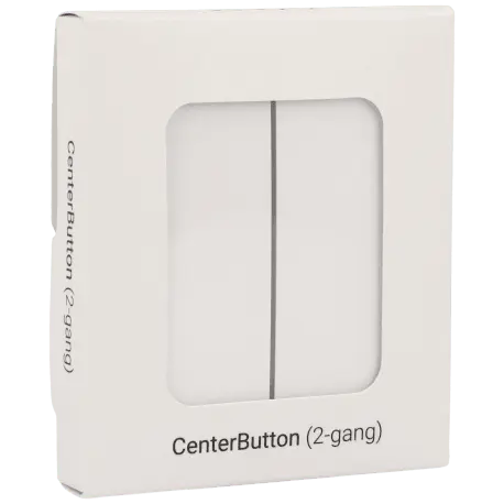Double panneau d'interrupteurs central AJAX / Référence CENTERBUTTON-2G-W - TSA Distribution