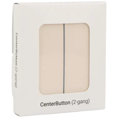 Double panneau d'interrupteurs central AJAX / Référence CENTERBUTTON-2G-IVO - TSA Distribution