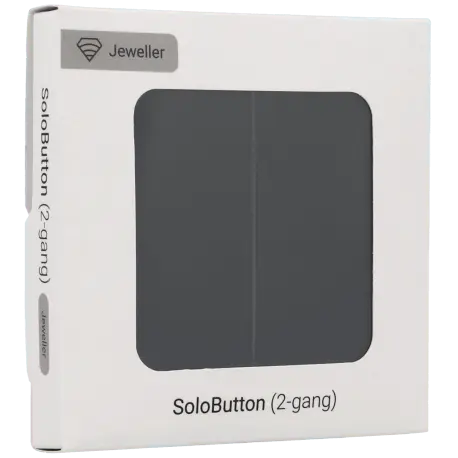 Panneau d'interrupteurs double AJAX / Référence SOLOBUTTON-2G-GRA - TSA Distribution