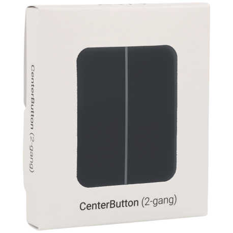 Double panneau d'interrupteurs central AJAX / Référence CENTERBUTTON-2G-GRA