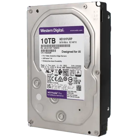 Disque dur purple 10 tb / Référence WD100PURX - TSA Distribution