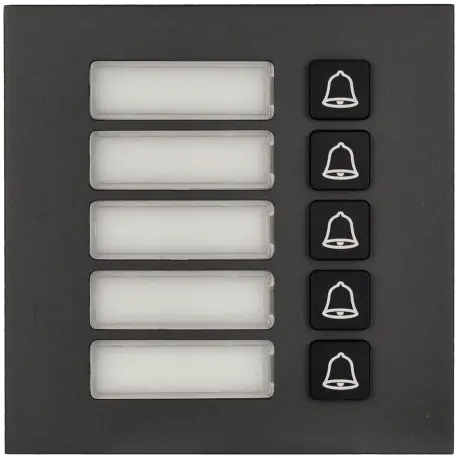 Station extérieure modulaire pour portier vidéo IP à 5 boutons DAHUA / Référence VTO4202FB-MB5 - TSA Distribution