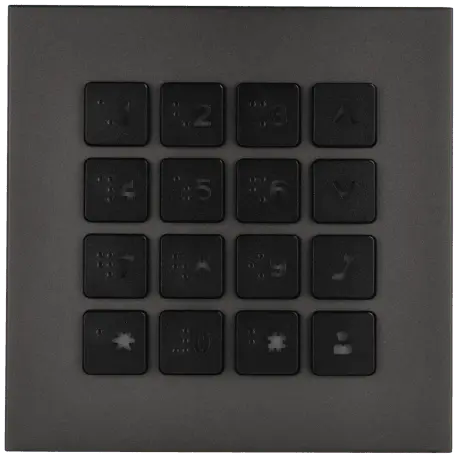 Station extérieure modulaire pour portier vidéo IP avec clavier DAHUA / Référence VTO4202FB-MK - TSA Distribution