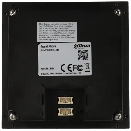 Station extérieure modulaire pour portier vidéo IP avec clavier DAHUA / Référence VTO4202FB-MK - TSA Distribution