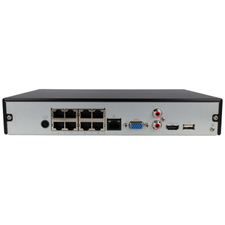 Enregistreur IP DAHUA pour 8 canaux et 12 mpx de résolution avec 8 ports PoE / NVR2108HS-8P-S3