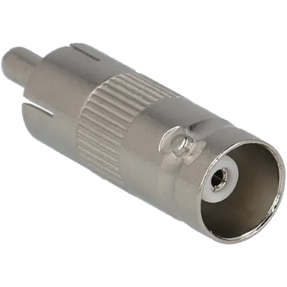 Adaptateur coaxial BNC femelle vers RCA mâle métallique pour vidéosurveillance