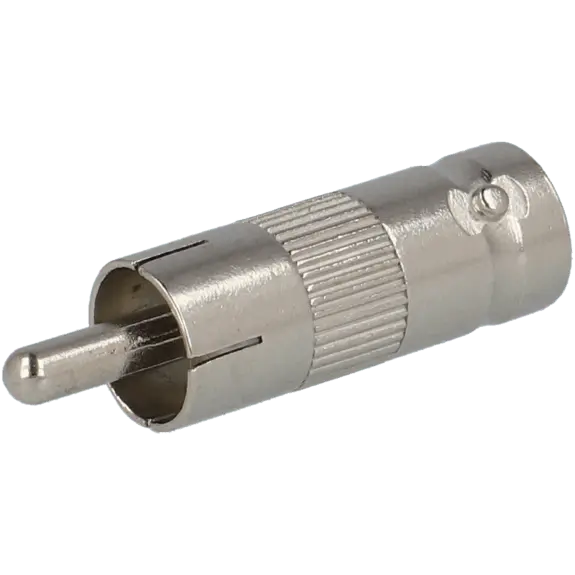 Connecteur Bnc femelle à RCA mâle / Référence A-CON-BNC/FM-RCA/M / Vendu par lot de 10