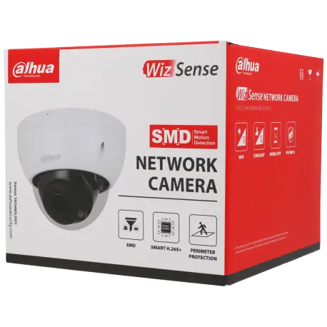 Caméra DAHUA mini-dôme IP avec 5 mégapixels et objectif zoom optique / Référence IPC-HDBW2541R-ZAS - TSA Distribution