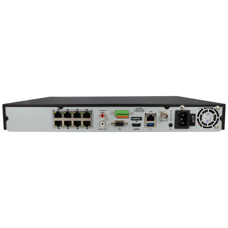 Enregistreur IP HIKVISION PRO pour 8 canaux et 12 mpx de résolution avec 8 ports PoE / Référence DS-7608NXI-I2/8P/S