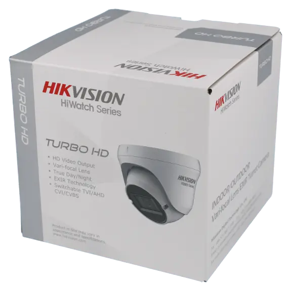 Caméra HIKVISION mini dôme 4 en 1 (cvi, tvi, ahd et analogique) avec 2 mégapixels et objectif vari focal / Référence HWT-T320-VF - TSA Distribution