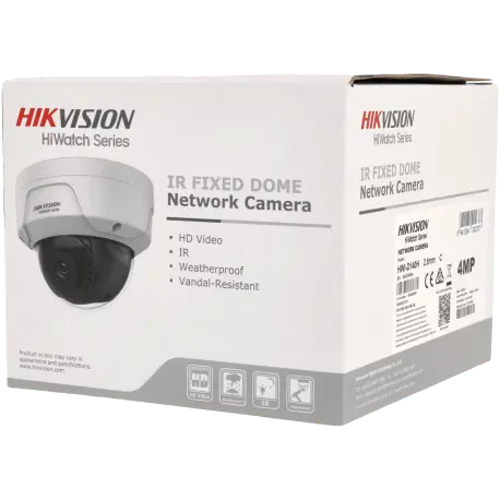 Caméra HIKVISION mini dôme IP avec 4 mégapixels et objectif fixe / Référence HWI-D140H - TSA Distribution