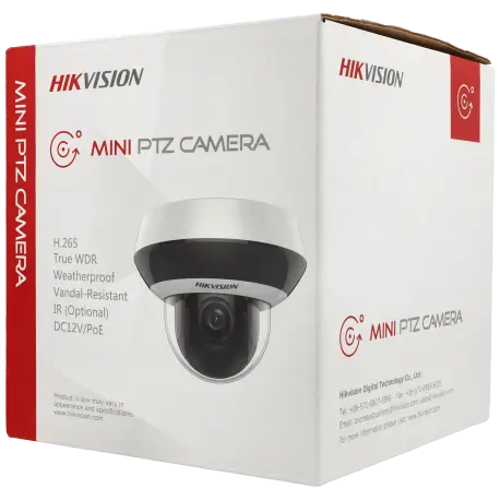 Caméra HIKVISION PRO PTZ IP avec 4 mégapixels et objectif zoom optique / Référence DS-2DE2A404IW-DE3/W - TSA Distribution