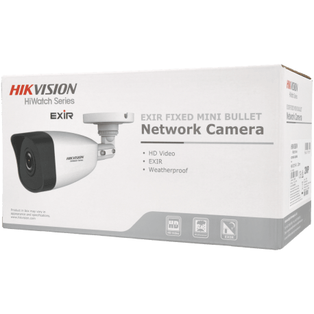 Caméra IP HIKVISION compactes 2 mégapixels objectif fixe / Référence HWI-B121H-M - TSA Distribution