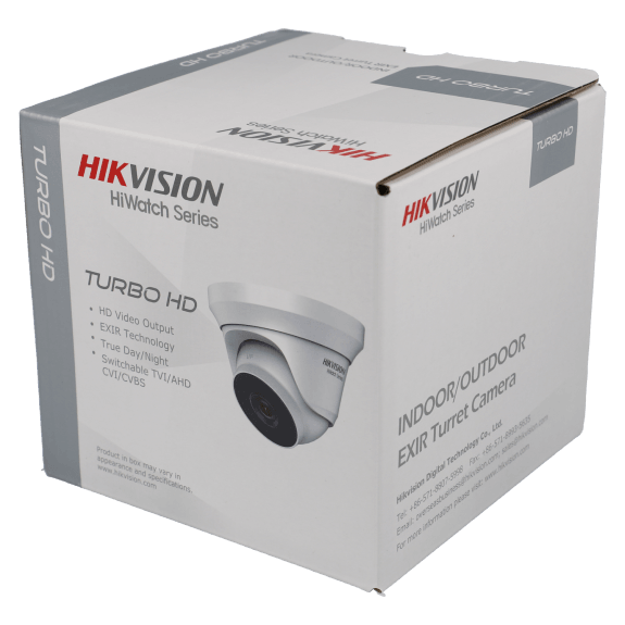 Caméra HIKVISION mini-dôme 4 en 1 (cvi, tvi, ahd et analogique) 2 mégapixels objectif fixe / Référence HWT-T220-M