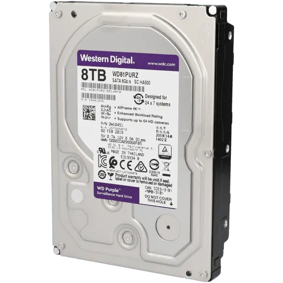 Disque dur purple 8 tb / Référence WD80PURX