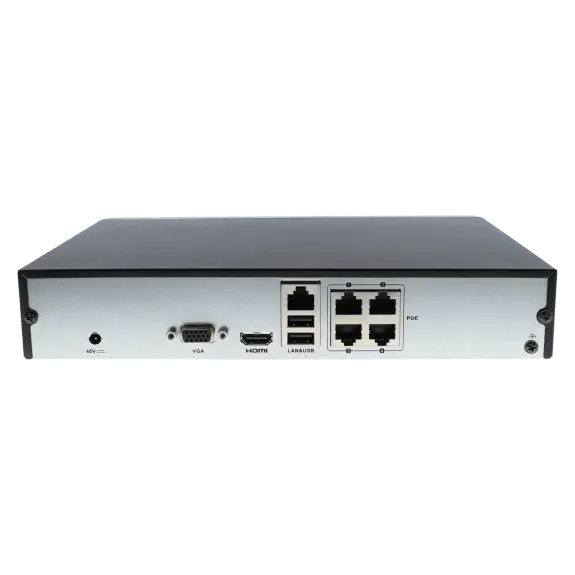 Enregistreur IP HIKVISION 4 canaux et 4 mpx 4 ports PoE / Référence HWN-2104MH-4P