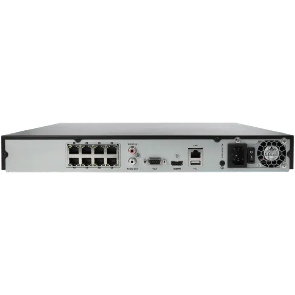 Enregistreur IP HIKVISION 8 canaux et 8 mpx 8 ports PoE / Référence HWN-4208MH-8P