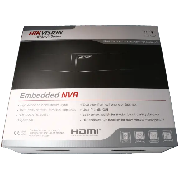 Enregistreur IP HIKVISION 8 canaux et 8 mpx 8 ports PoE / Référence HWN-4208MH-8P