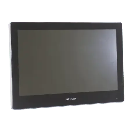 Moniteur vidéo IP Hikvision écran tactile noir pour vidéosurveillance et sécurité