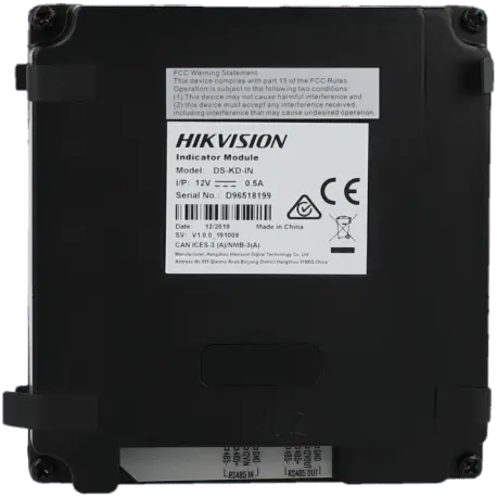 Portier vidéo HIKVISION de surface / Référence DS-KD-IN - TSA Distribution