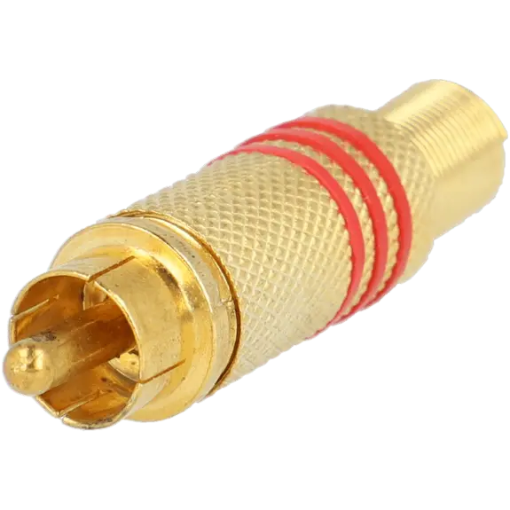 Connecteur Rca mâle a souder / Référence A-CON-RCA-WELD / Vendu par lot de 10