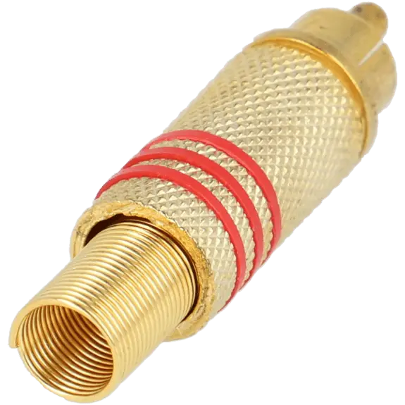 Connecteur Rca mâle a souder / Référence A-CON-RCA-WELD / Vendu par lot de 10