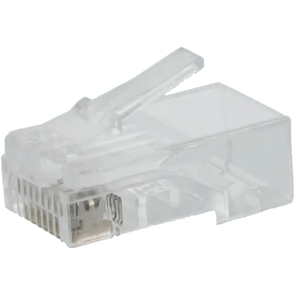 Connecteur Rj45 cat6 a sertir / Référence A-CON-RJ45-CAT6 / Vendu par lot de 10
